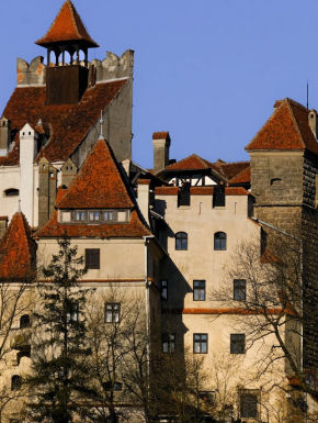 Afbeelding van het Historische Kasteel Bran In Het Herfstzonlicht