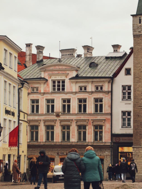 Historische Architectuur In De Oude Binnenstad Van Tallinn